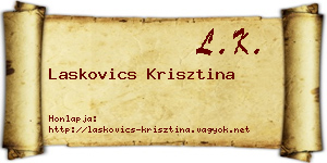 Laskovics Krisztina névjegykártya